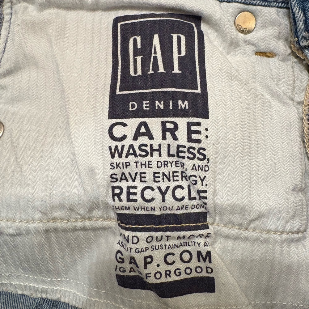 NWOT GAP High Rise Distressed Cigarette Jeans Secret Smoothing Pockets Womens 27 - Picture 11 of 14